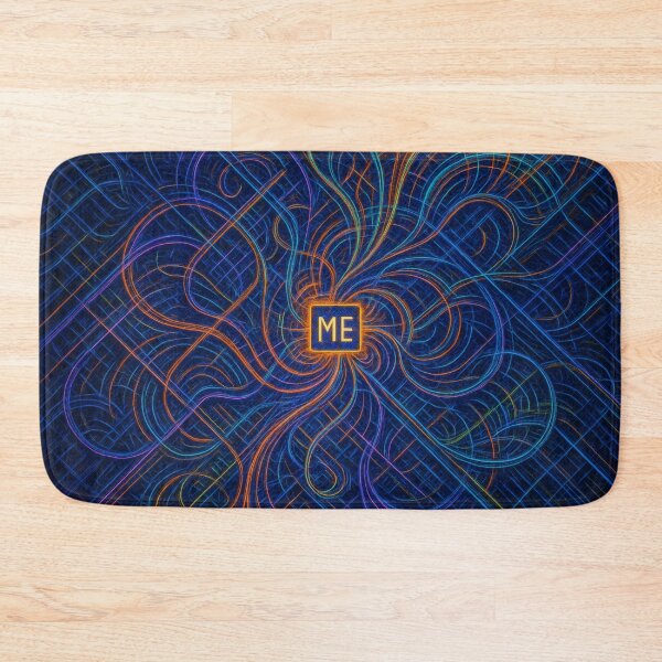 Item preview, Self-Centered Universe Sticker Abstract Neon Swirl designed and sold by MysticArtisan.
