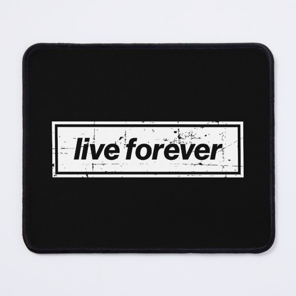 Artikelvorschau, Live Forever - Die Indie-Hymne aus Manchester White entworfen und verkauft von Butter Creative.