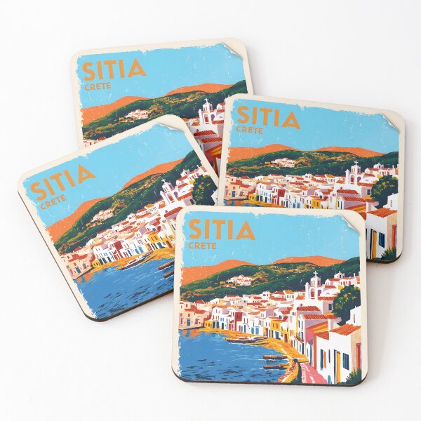 Item preview, Sitia Crete Greece Vintage Travel Retro Tourism designed and sold by TravelersGems.