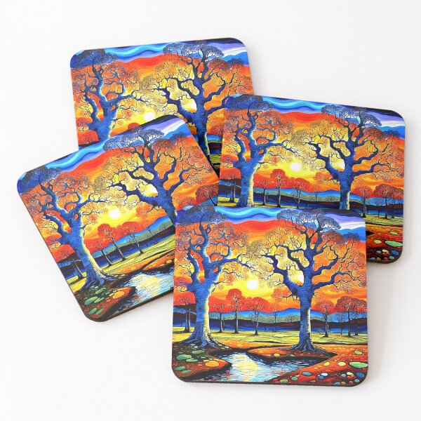 Item preview, Trees at sunset 3 designed and sold by George Hutton Hunter.