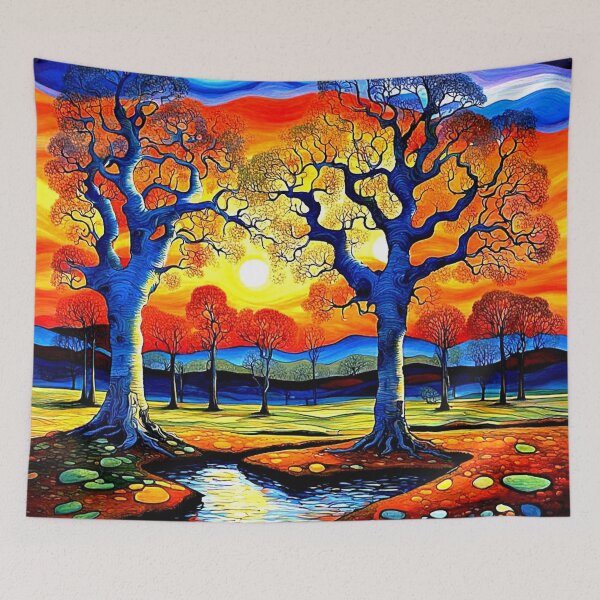 Item preview, Trees at sunset 3 designed and sold by George Hutton Hunter.