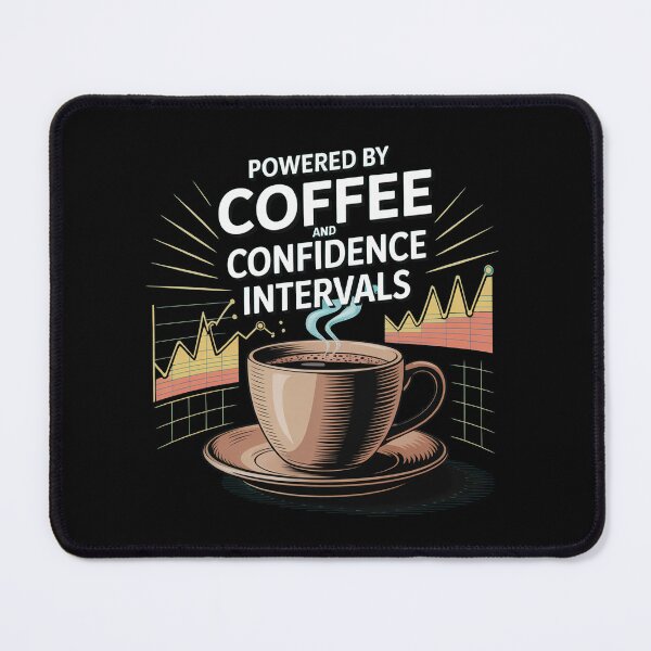 Item preview, Powered by coffee and confidence intervals, funny data and statistics designed and sold by NoetherSym.