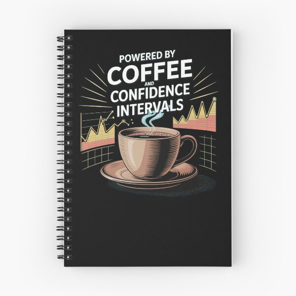Item preview, Powered by coffee and confidence intervals, funny data and statistics designed and sold by NoetherSym.