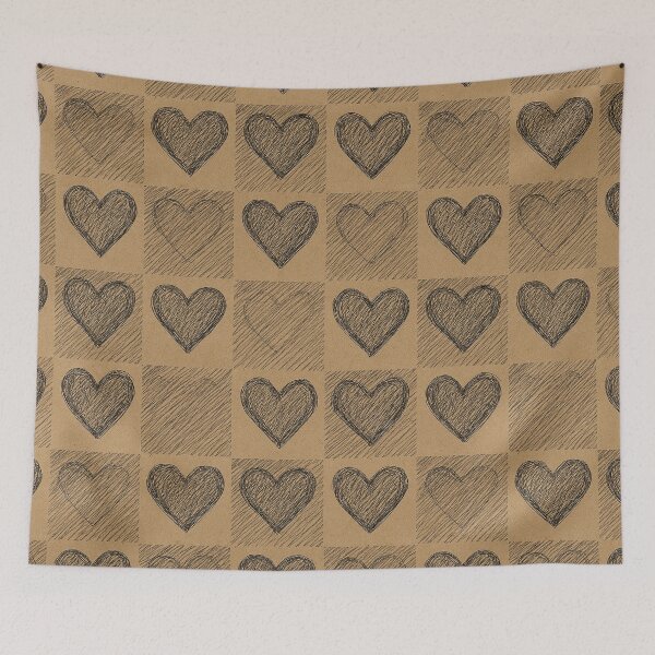 Item preview, Kraft Paper Hearts Pattern designed and sold by Owcomm.
