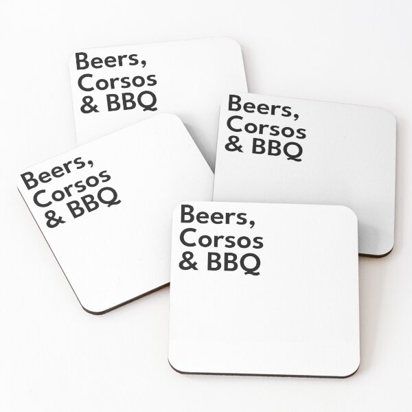 Item preview, Beers Corsos BBQ Sticker | Funny Cane Corso Dog Beer BBQ Shirt designed and sold by luvandsocial.
