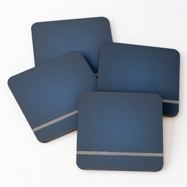 Item preview, Modern Minimalist Aesthetic Sophisticated Elegant Contemporary Colorblock Colorblocking in Navy and Gray Simple Stripe  designed and sold by CapturedByeJ.