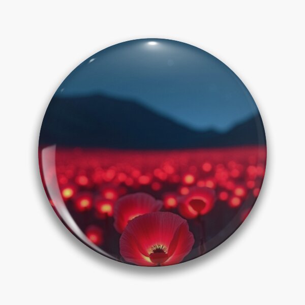 Artikelvorschau, Red Poppy Night Glow – Beleuchtetes Blumenfeld entworfen und verkauft von ArtiQreate.