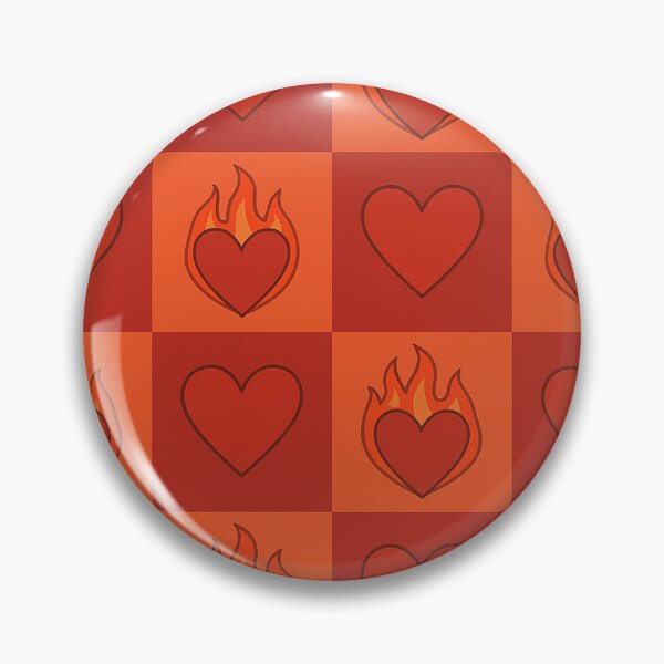 Item preview, Fiery Love Hearts Pattern designed and sold by Owcomm.