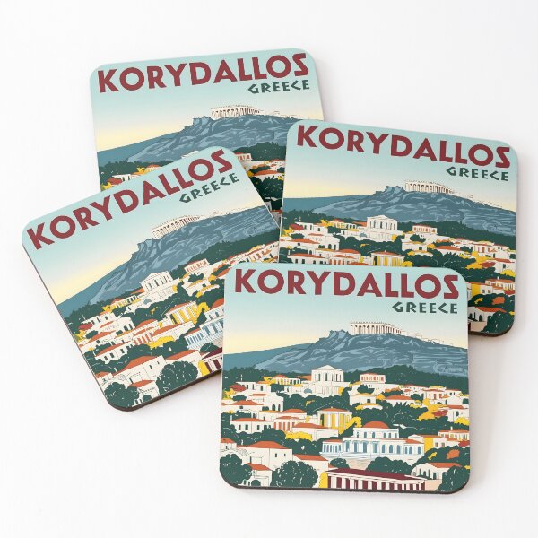 Item preview, Korydallos Attica Greece Vintage Travel Retro Tourism designed and sold by TravelersGems.