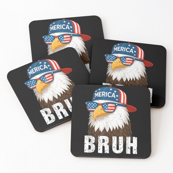 Item preview, Retro Bruh Merica Eagle 4th Of July Patriotic America Flag  designed and sold by Juan Pedro Matta.