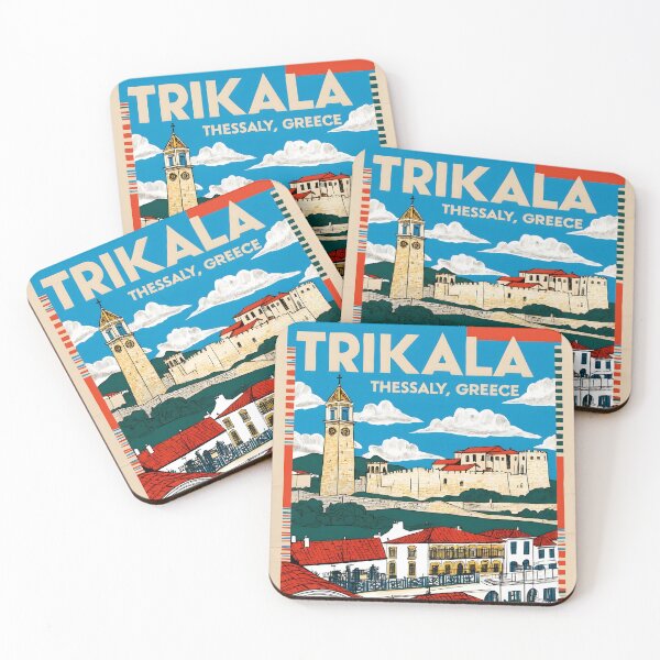 Item preview, Trikala Thessaly Greece Vintage Travel Retro Tourism 2 designed and sold by TravelersGems.