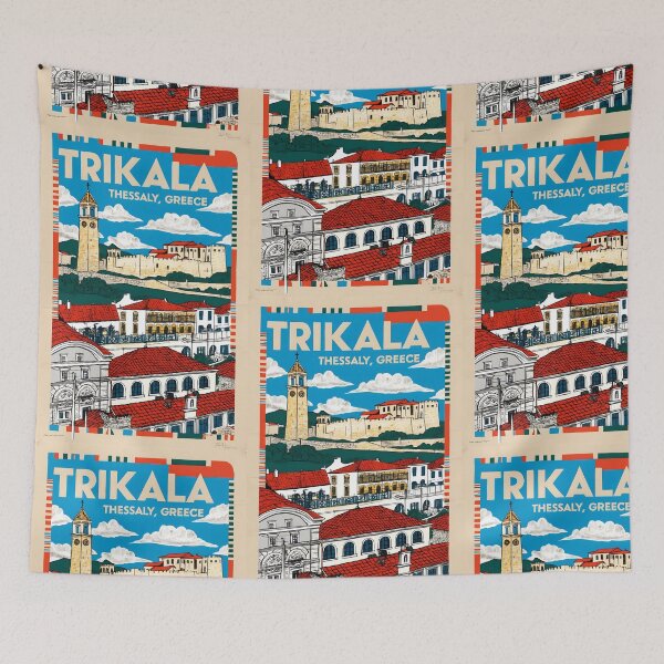 Item preview, Trikala Thessaly Greece Vintage Travel Retro Tourism 2 designed and sold by TravelersGems.