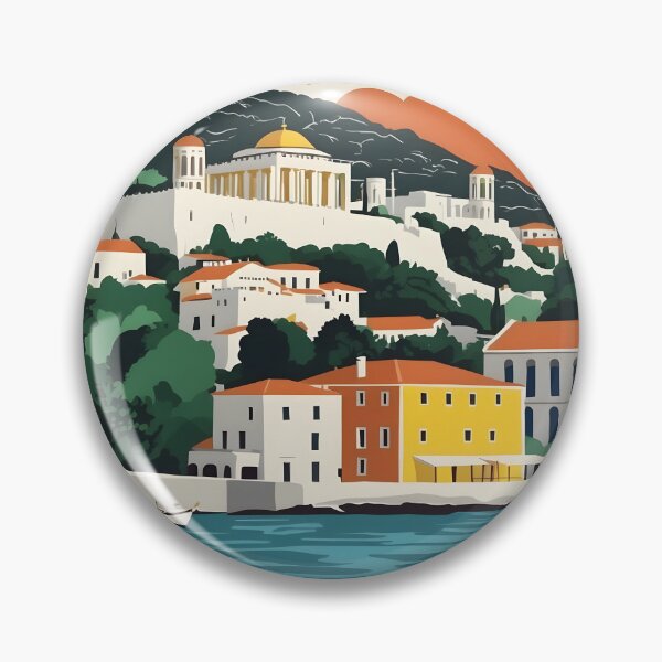 Item preview, Pylaia Central Macedonia Greece Vintage Travel Retro Tourism 2 designed and sold by TravelersGems.