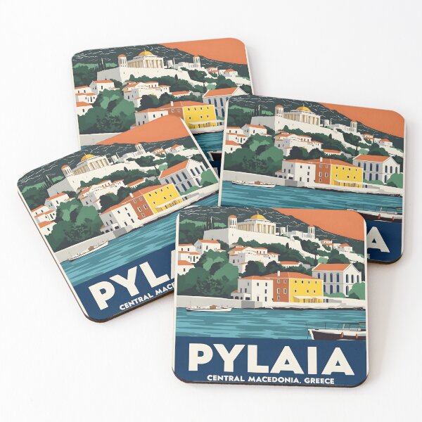 Item preview, Pylaia Central Macedonia Greece Vintage Travel Retro Tourism 2 designed and sold by TravelersGems.