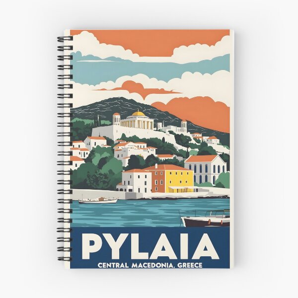 Item preview, Pylaia Central Macedonia Greece Vintage Travel Retro Tourism 2 designed and sold by TravelersGems.