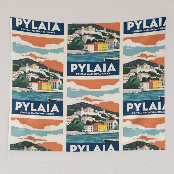 Item preview, Pylaia Central Macedonia Greece Vintage Travel Retro Tourism 2 designed and sold by TravelersGems.