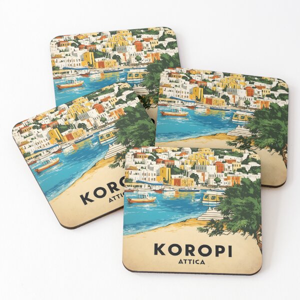 Item preview, Koropi Attica Greece Vintage Travel Retro Tourism 2 designed and sold by TravelersGems.