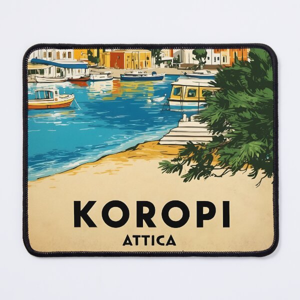 Item preview, Koropi Attica Greece Vintage Travel Retro Tourism 2 designed and sold by TravelersGems.