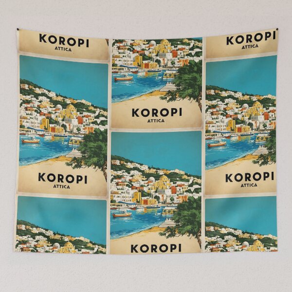 Item preview, Koropi Attica Greece Vintage Travel Retro Tourism 2 designed and sold by TravelersGems.