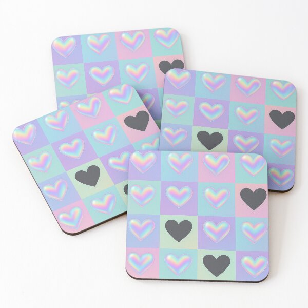 Item preview, Holographic and Dark Hearts Pattern designed and sold by Owcomm.