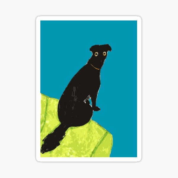 Item preview, Funny hand drawn illustration of a dog looking at you designed and sold by cheekycherryy.