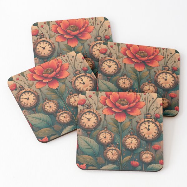Item preview, "Blooming Timekeepers – Steampunk Floral Awakening" designed and sold by coolcomonshirts.
