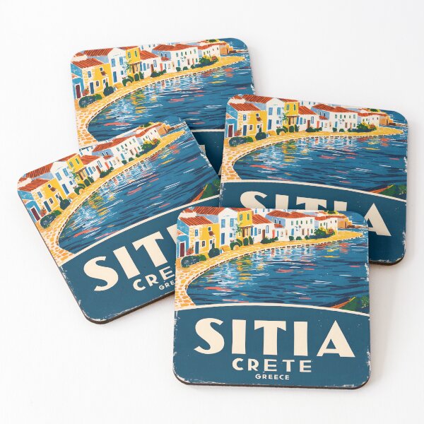 Item preview, Sitia Crete Greece Vintage Travel Retro Tourism 2 designed and sold by TravelersGems.