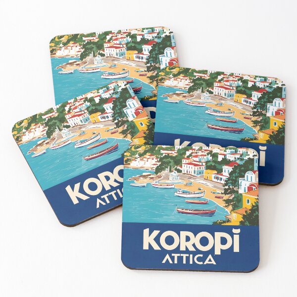 Item preview, Koropi Attica Greece Vintage Travel Retro Tourism 2 designed and sold by TravelersGems.