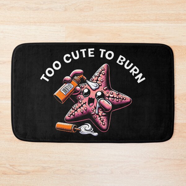 Item preview, Too Cute To Burn – Funny Starfish with Sunscreen | Hilarious Summer Cartoon designed and sold by Fragy72.