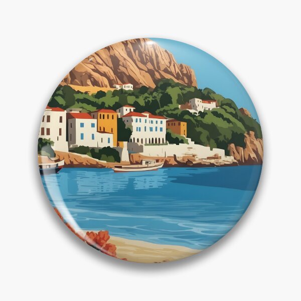 Item preview, Ampelokipoi Central Macedonia Greece Vintage Travel Retro Tourism 2 designed and sold by TravelersGems.