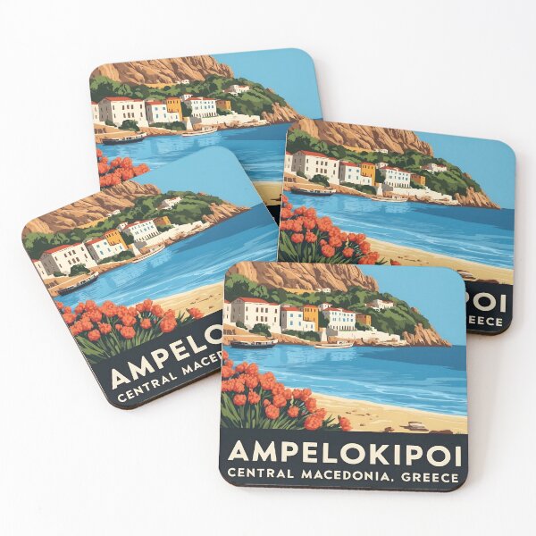 Item preview, Ampelokipoi Central Macedonia Greece Vintage Travel Retro Tourism 2 designed and sold by TravelersGems.