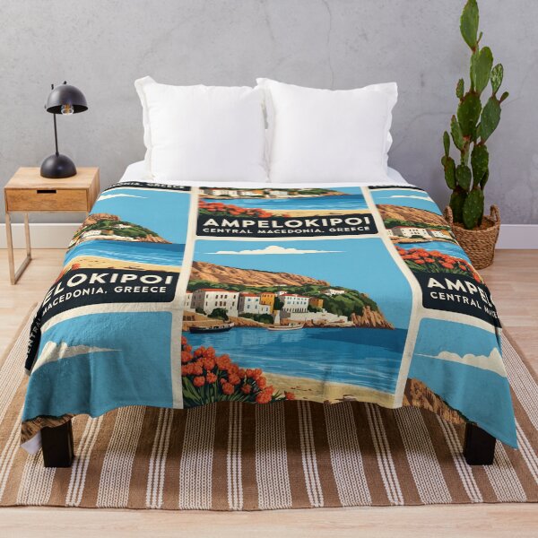 Item preview, Ampelokipoi Central Macedonia Greece Vintage Travel Retro Tourism 2 designed and sold by TravelersGems.