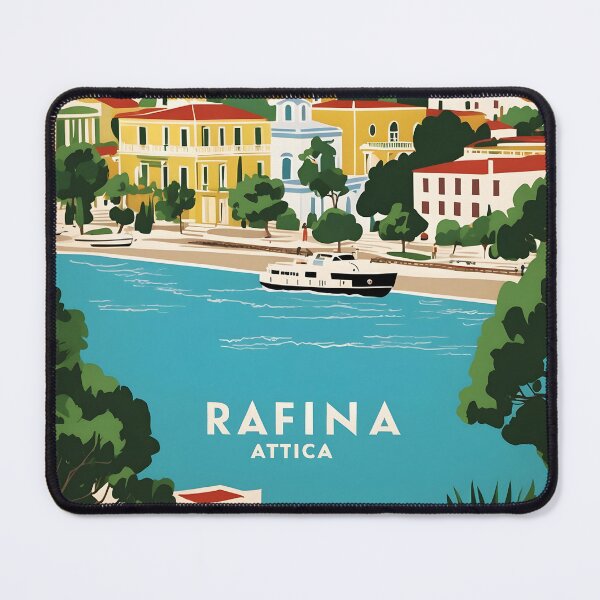 Item preview, Rafina Attica Greece Vintage Travel Retro Tourism designed and sold by TravelersGems.