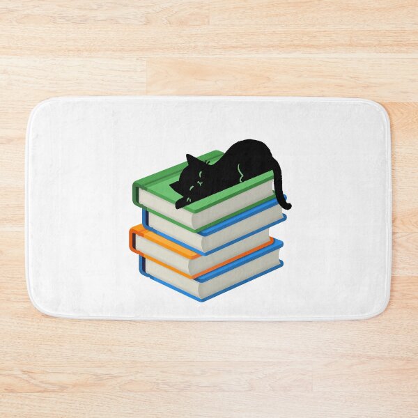 Item preview, Bookish Cat Lover T-Shirt – Lazy Cat on Books Design designed and sold by MOTAS FASHION .