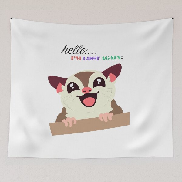 Item preview, I'm Lost Again Funny Sugar Glider T-Shirt – Kawaii Animal Quote Tee designed and sold by MOTAS FASHION .