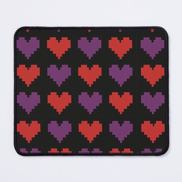 Item preview, Retro Pixelated Hearts Pattern designed and sold by Owcomm.