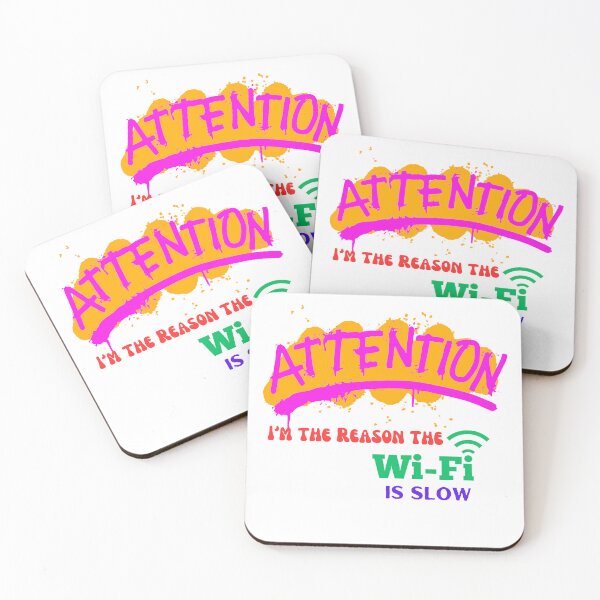 Item preview, Funny WiFi Shirt – Attention! I’m the Reason the Internet’s Slow designed and sold by MOTAS Graphics .