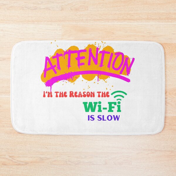 Item preview, Funny WiFi Shirt – Attention! I’m the Reason the Internet’s Slow designed and sold by MOTAS Graphics .