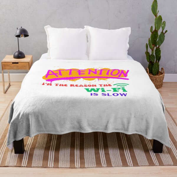 Item preview, Funny WiFi Shirt – Attention! I’m the Reason the Internet’s Slow designed and sold by MOTAS FASHION .