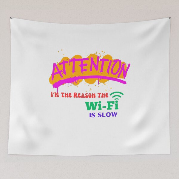 Item preview, Funny WiFi Shirt – Attention! I’m the Reason the Internet’s Slow designed and sold by MOTAS FASHION .