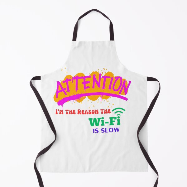 Item preview, Funny WiFi Shirt – Attention! I’m the Reason the Internet’s Slow designed and sold by MOTAS Graphics .