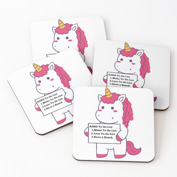 Item preview, ADHD To-Do List Unicorn – Executive Dysfunction designed and sold by DataUnicorn.