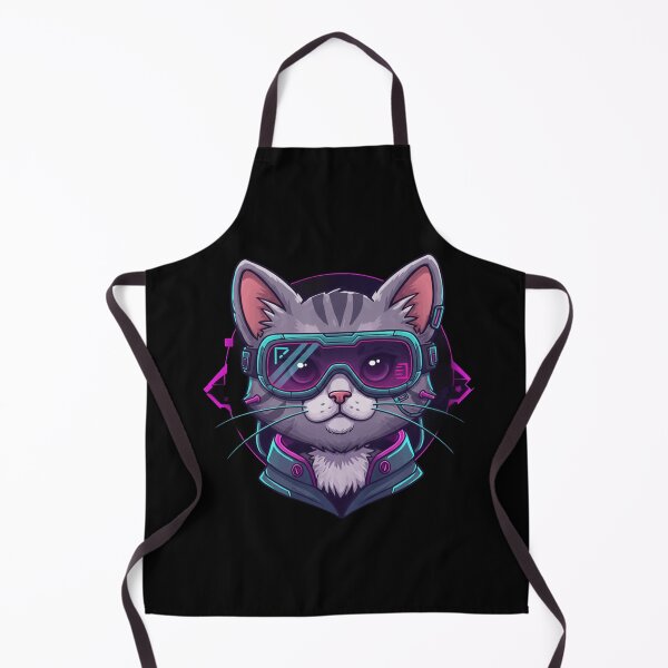 Item preview, Cyberpunk Neon Cat Illustration designed and sold by Color Drift.
