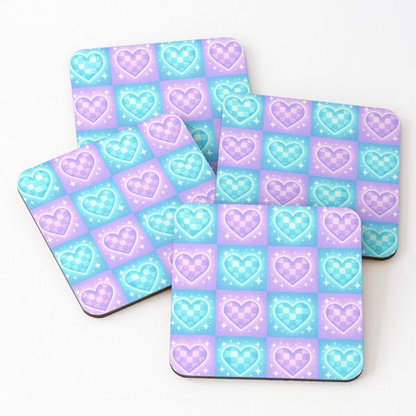 Item preview, Glowing Checkerboard Hearts designed and sold by Owcomm.