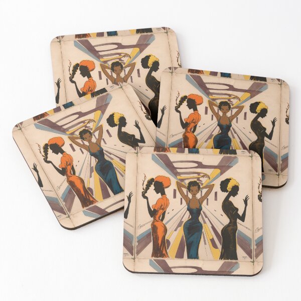 Item preview, Vintage, Silhouettes - Trio Of Ladies  designed and sold by CanvasCarousel.