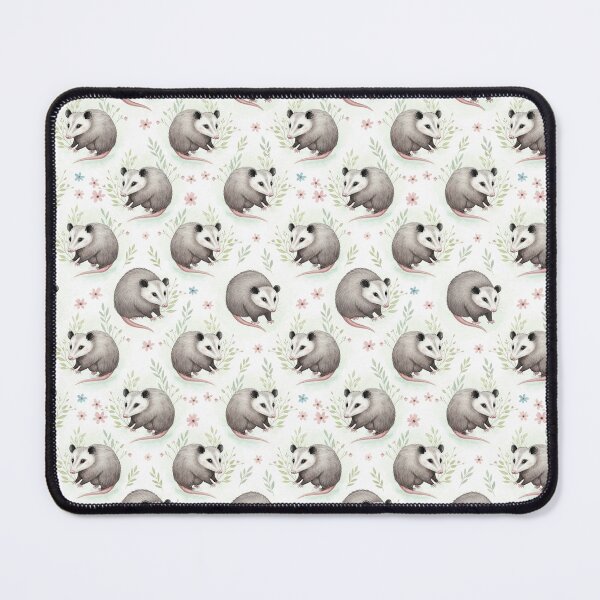 Item preview, Cute Opossum Floral Pattern designed and sold by MythicPrompts.