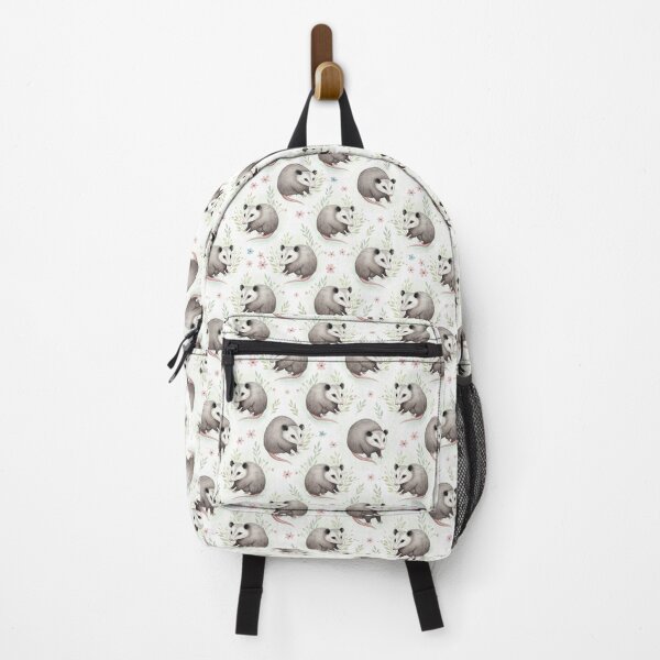 Item preview, Cute Opossum Floral Pattern designed and sold by MythicPrompts.