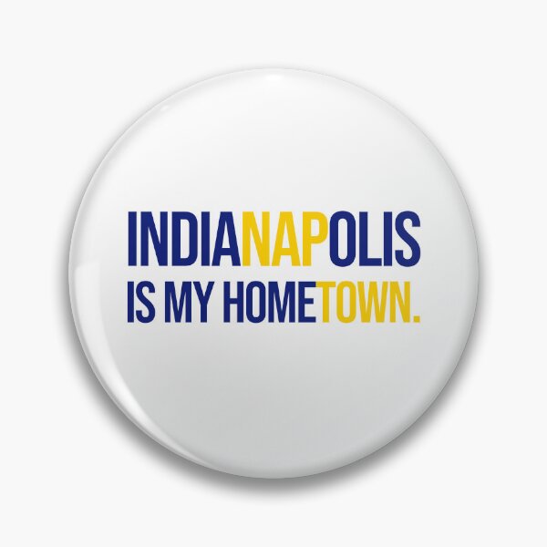 Item preview, Indianapolis is My Hometown (Blue text) designed and sold by Kipepeo Design Ltd..