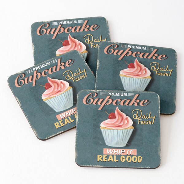Item preview,  Vintage Cupcake Art – Sweet Retro Print designed and sold by Pragatee.