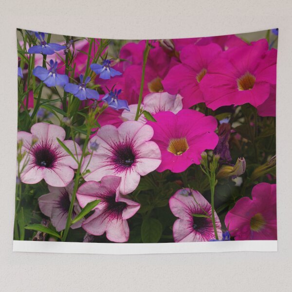 Item preview, Vibrant Petunias and Lobelias in Bloom designed and sold by MichaelPictures.
